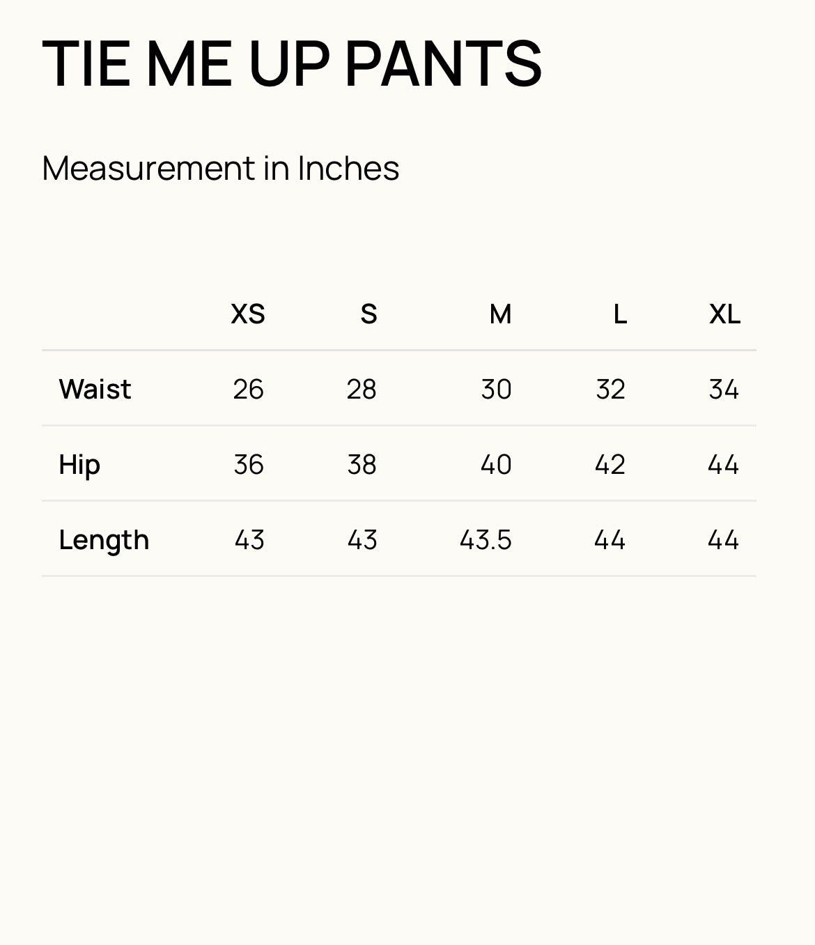 TIE ME UP PANTS